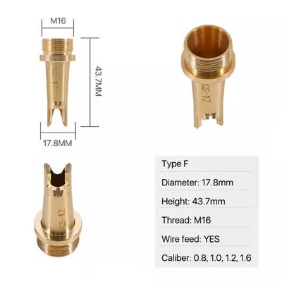 Diameter 17.8mm Laser Welding Nozzle Type F Fiber Laser Nozzles